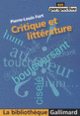 Couverture Critique et littérature (Pierre-Louis Fort)