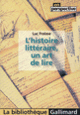 Couverture L'histoire littéraire, un art de lire (Luc Fraisse)