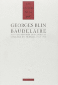 Couverture Baudelaire/Résumés des cours au Collège de France, 1965-1977 ()