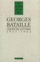 Couverture Choix de lettres (Georges Bataille)