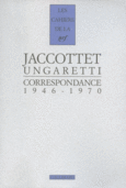 Couverture Correspondance (,Giuseppe Ungaretti)