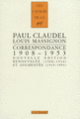 Couverture Correspondance (Paul Claudel,Louis Massignon)