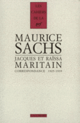 Couverture Correspondance (,Raïssa Maritain,Maurice Sachs)