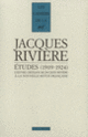 Couverture Études (Jacques Rivière)