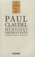 Couverture Mémoires improvisés (,Paul Claudel)