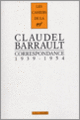 Couverture Correspondance (Jean-Louis Barrault,Paul Claudel)