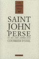 Couverture Courrier d'exil ( Saint-John Perse)