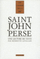 Couverture Une lecture de «Vents» de Saint-John Perse (Henriette Levillain)