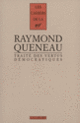 Couverture Traité des Vertus Démocratiques (Raymond Queneau)
