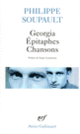Couverture Georgia – Épitaphes – Chansons (Philippe Soupault)