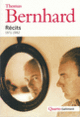 Couverture Récits (Thomas Bernhard)