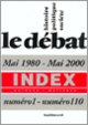 Couverture Index du «Débat» (Bénédicte Delorme-Montini)