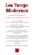 Couverture Les Temps Modernes ()