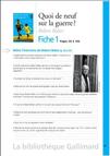 Fiche pédagogique sur Quoi de neuf sur la guerre ? de Rober Bober