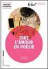 Dire l'amour en poésie
