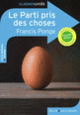 Couverture Le Parti pris des choses (Francis Ponge)