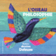 Couverture L'oiseau philosophie (Gilles Deleuze)
