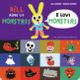 Couverture Bill aime les monstres / I love monsters (Pierrick Bisinski,Alex Sanders)