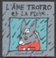Couverture L'âne Trotro et la pluie (Bénédicte Guettier)
