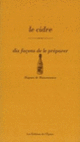 Couverture Le Cidre, dix façons de le préparer (Hugues Maisoneuve)