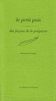 Couverture Le Petit pois, dix façons de le préparer (Emmanuel Auger)
