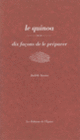 Couverture Le quinoa, dix façons de le préparer (Judith Auzias)