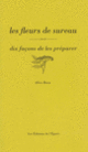 Couverture Les fleurs de sureau, dix façons de les préparer (Alice Roca)