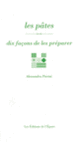 Couverture Les pâtes, dix façons de les préparer (Alessandra Pierini)