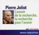 Couverture L'avenir de la recherche, la recherche pour l'avenir ()