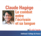 Couverture Le combat entre l'écrivain et sa langue ()