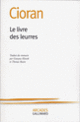 Couverture Le livre des leurres ( Cioran)