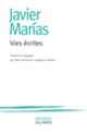 Couverture Vies écrites (Javier Marías)