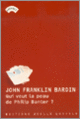 Couverture Qui veut la peau de Philip Banter? (John Franklin Bardin)