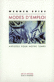 Couverture Modes d'emploi (Werner Spies)