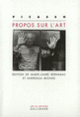 Couverture Propos sur l'art (Pablo Picasso)