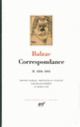 Couverture Correspondance (Honoré de Balzac)