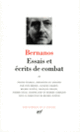 Couverture Essais et écrits de combat (Georges Bernanos)