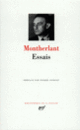 Couverture Essais (Henry de Montherlant) Couverture Essais (Henry de Montherlant)
