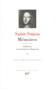 Couverture Mémoires / Additions au Journal de Dangeau ( Saint-Simon) Couverture Mémoires / Additions au Journal de Dangeau ( Saint-Simon)