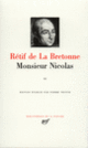 Couverture Monsieur Nicolas (Nicolas Rétif de La Bretonne)