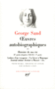 Couverture Œuvres autobiographiques (George Sand)