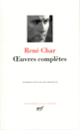 Couverture Œuvres complètes (René Char)