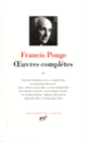 Couverture Œuvres complètes (Francis Ponge)
