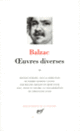 Couverture Œuvres diverses (Honoré de Balzac)