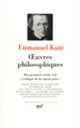Couverture Œuvres philosophiques ( Kant)