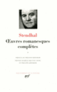 Couverture Œuvres romanesques complètes ( Stendhal)