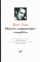 Couverture Œuvres romanesques complètes (Boris Vian)