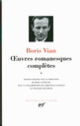 Couverture Œuvres romanesques complètes (Boris Vian)