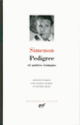 Couverture Pedigree et autres romans (Georges Simenon)