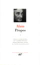 Couverture Propos ( Alain)